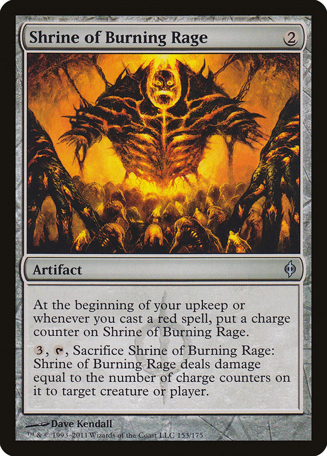 Shrine of Burning Rage [New Phyrexia] | Golgari Games