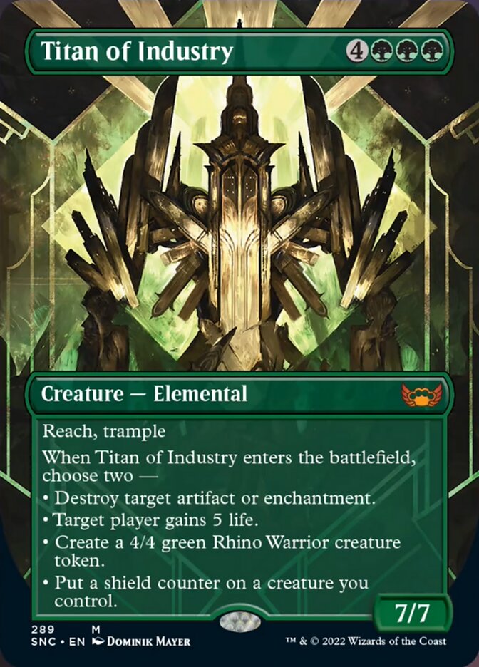 Titan of Industry (Borderless Alternate Art) [Streets of New Capenna] | Golgari Games