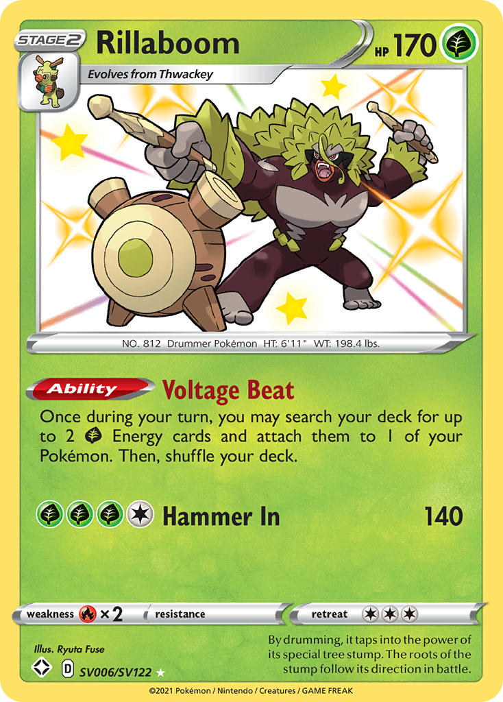 Rillaboom (SV006/SV122) [Sword & Shield: Shining Fates] | Local Legends