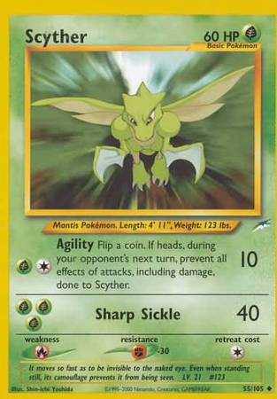 Scyther (55/105) [Neo Destiny Unlimited] | Golgari Games