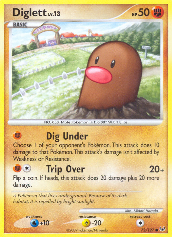 Diglett (72/127) [Platinum: Base Set] | Golgari Games