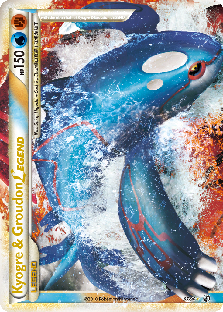 Kyogre & Groudon LEGEND (87/90) [HeartGold & SoulSilver: Undaunted] | Golgari Games