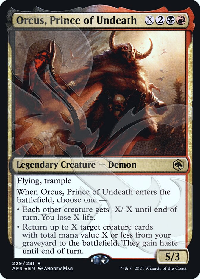 Orcus, Prince of Undeath (Ampersand Promo) [Dungeons & Dragons: Adventures in the Forgotten Realms Promos] | Golgari Games