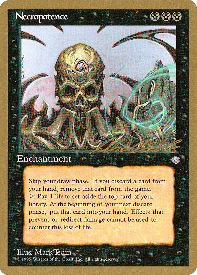 Necropotence (Leon Lindback) [Pro Tour Collector Set] | Local Legends