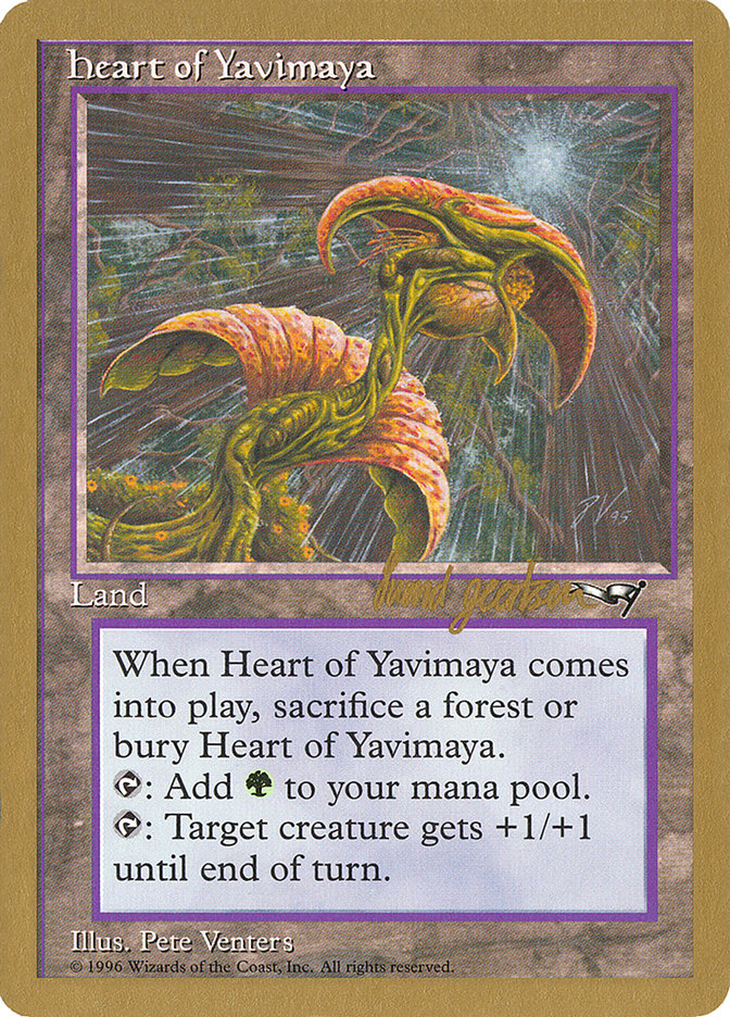 Heart of Yavimaya (Svend Geertsen) [World Championship Decks 1997] | Golgari Games