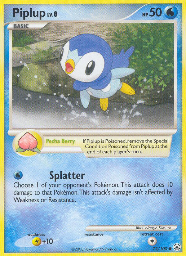 Piplup (72/100) [Diamond & Pearl: Majestic Dawn] | Golgari Games