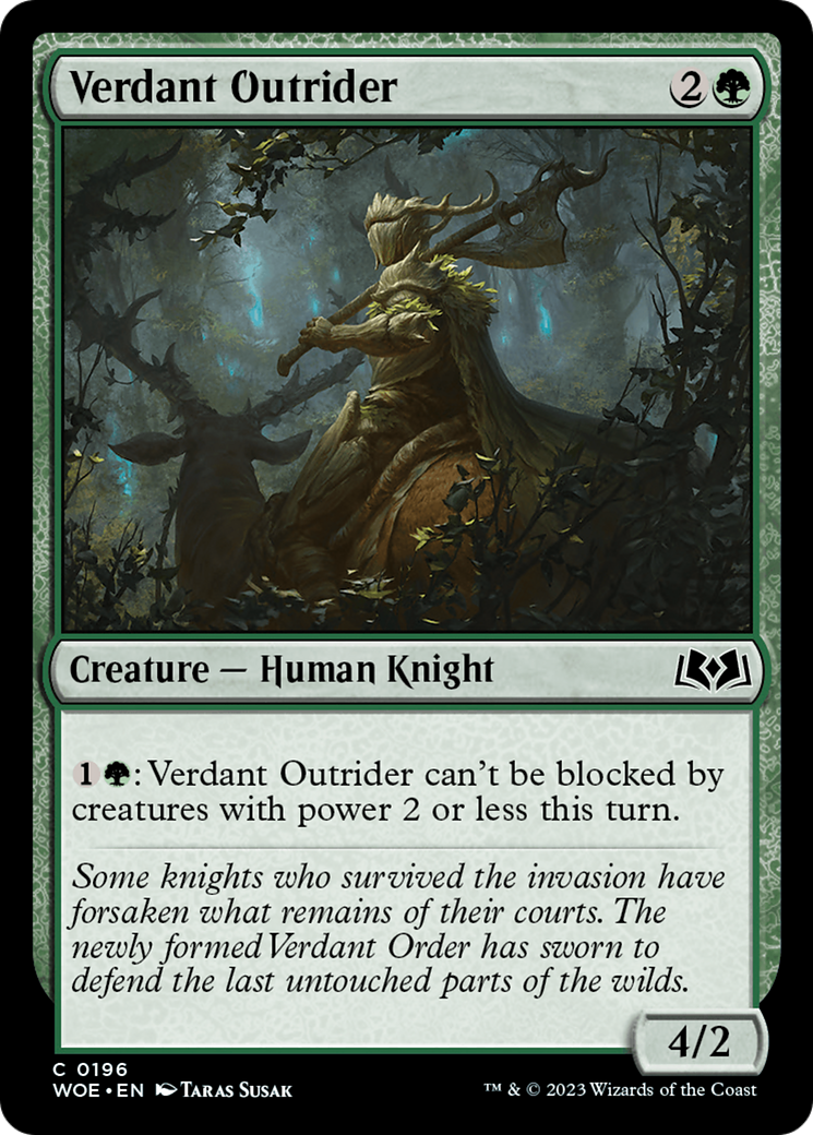 Verdant Outrider [Wilds of Eldraine] | Golgari Games