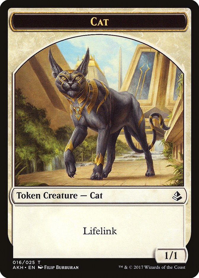 Cat Token [Amonkhet Tokens] | Golgari Games