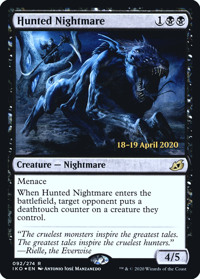 Hunted Nightmare [Ikoria: Lair of Behemoths Prerelease Promos] | Local Legends