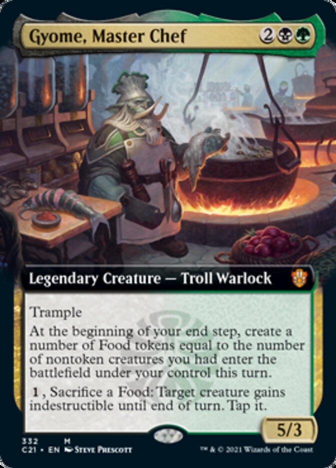 Gyome, Master Chef (Extended Art) [Commander 2021] | Golgari Games