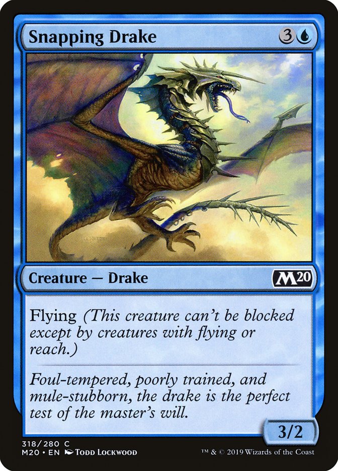 Snapping Drake [Core Set 2020] | Local Legends