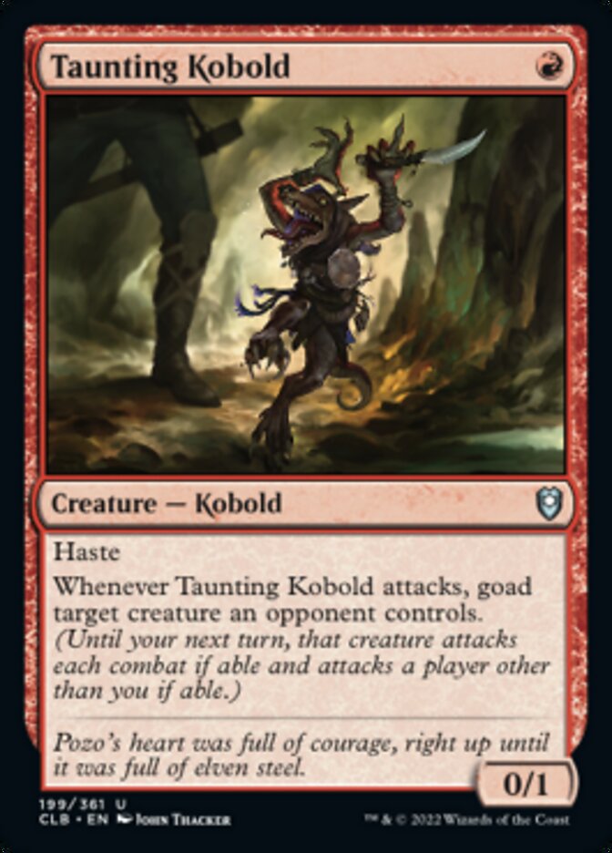 Taunting Kobold [Commander Legends: Battle for Baldur's Gate] | Golgari Games