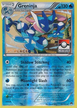 Greninja (40/122) (League Promo 3rd Place) [XY: BREAKpoint] | Golgari Games