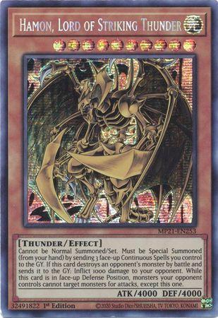 Hamon, Lord of Striking Thunder [MP21-EN253] Prismatic Secret Rare | Golgari Games