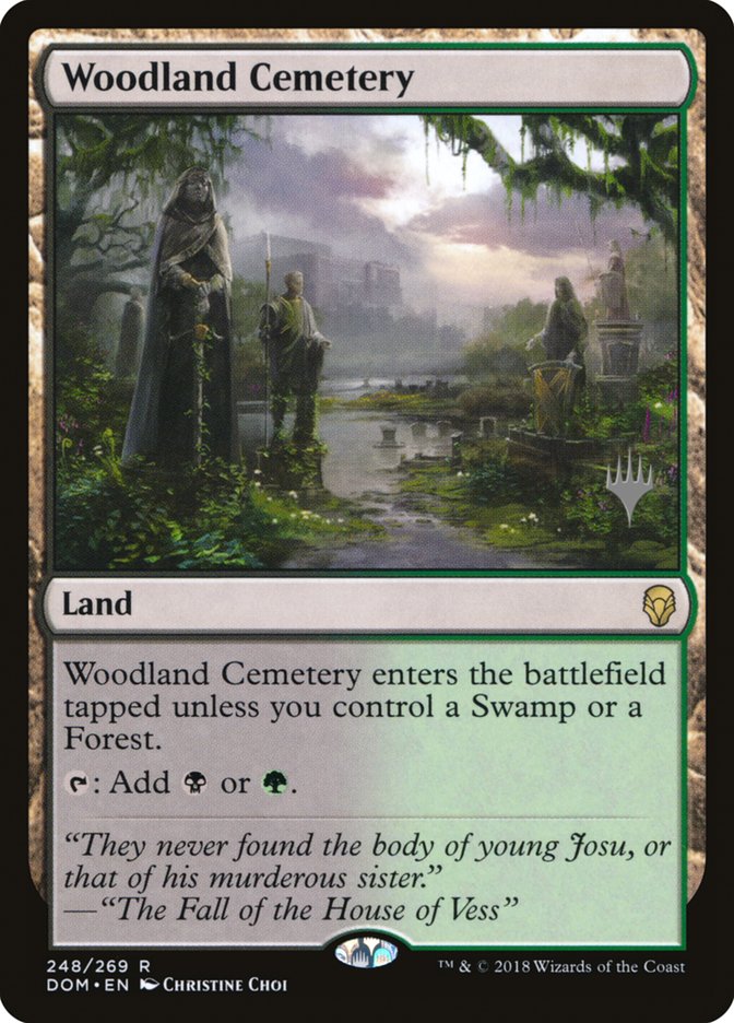 Woodland Cemetery (Promo Pack) [Dominaria Promos] | Golgari Games