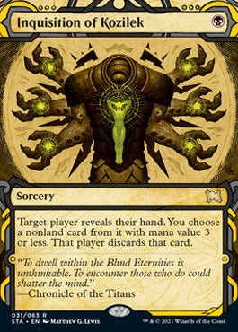 Inquisition of Kozilek (Foil Etched) [Strixhaven: School of Mages Mystical Archive] | Local Legends
