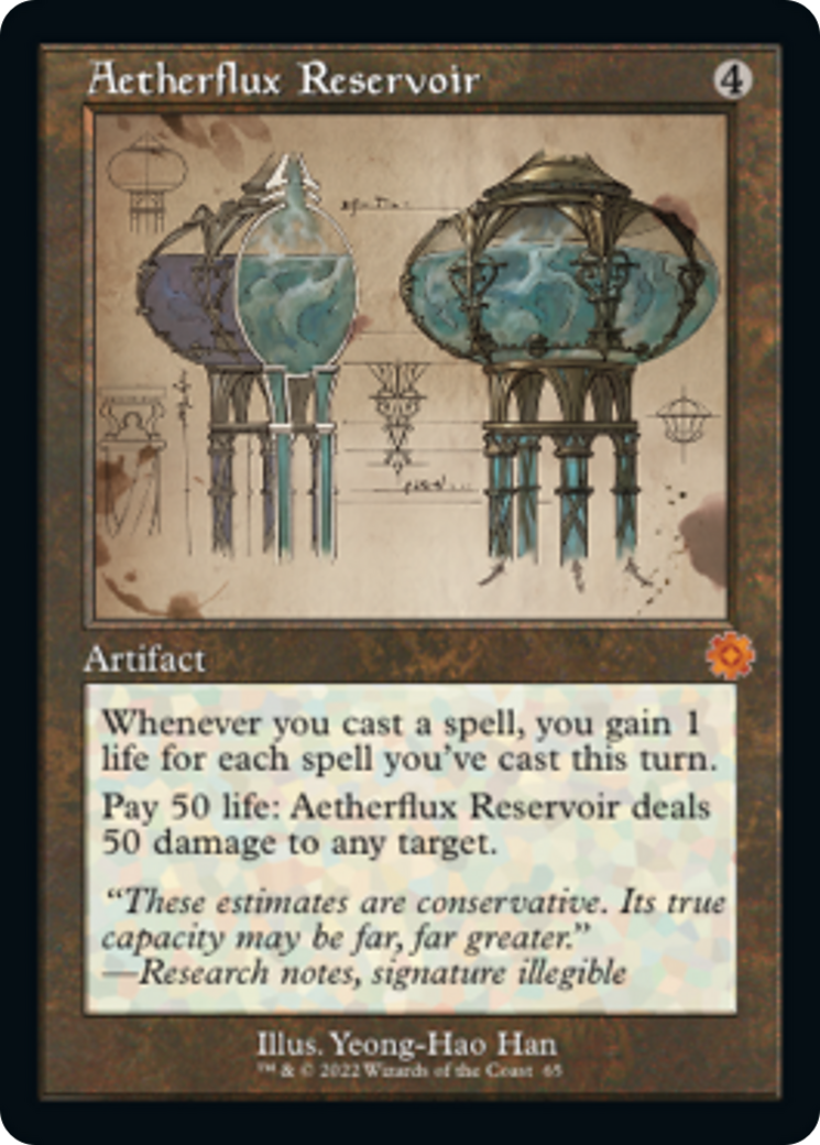 Aetherflux Reservoir (Retro Schematic) [The Brothers' War Retro Artifacts] | Local Legends