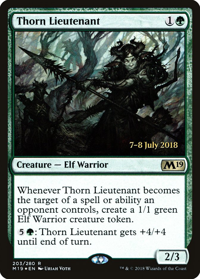 Thorn Lieutenant [Core Set 2019 Prerelease Promos] | Golgari Games