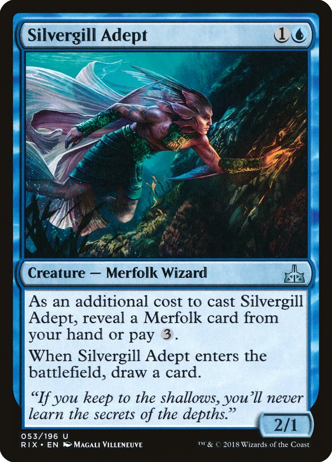 Silvergill Adept [Rivals of Ixalan] | Golgari Games