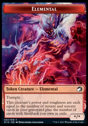 Elemental Token [Innistrad: Midnight Hunt Tokens] | Local Legends
