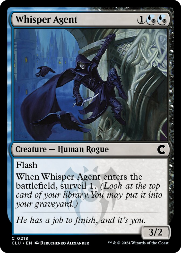 Whisper Agent [Ravnica: Clue Edition] | Golgari Games