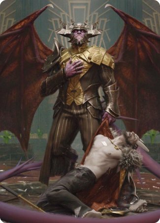 Ob Nixilis, the Adversary 1 Art Card [Streets of New Capenna Art Series] | Golgari Games