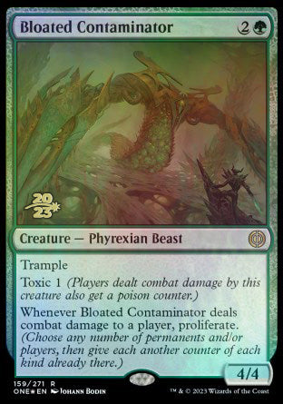 Bloated Contaminator [Phyrexia: All Will Be One Prerelease Promos] | Golgari Games