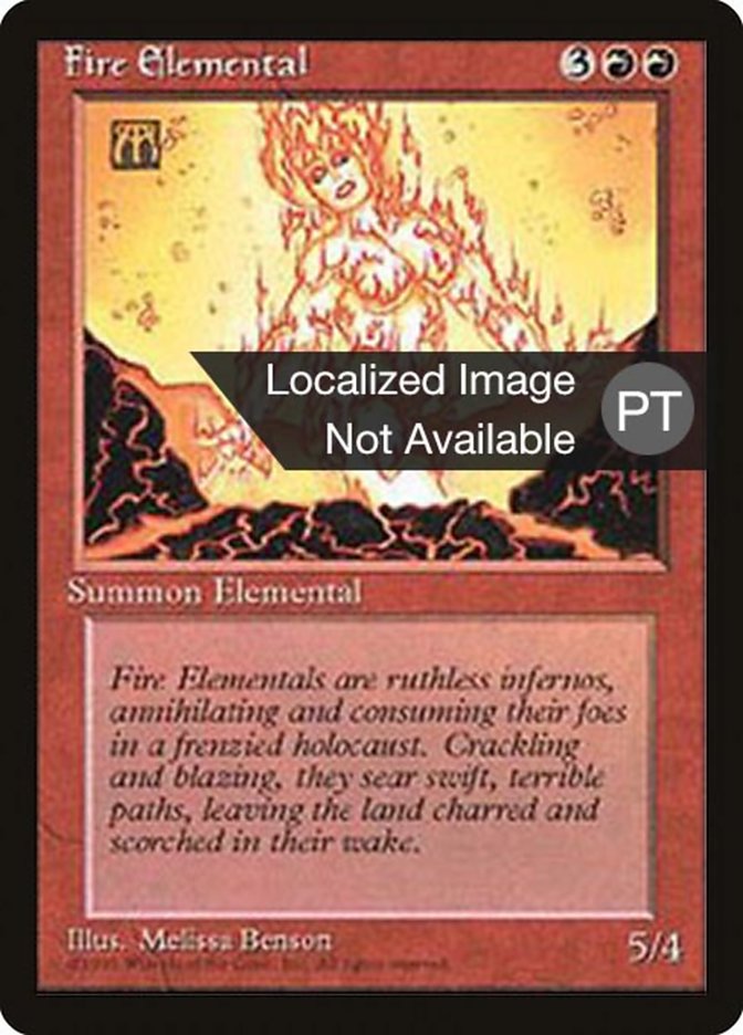 Fire Elemental [Fourth Edition (Foreign Black Border)] | Local Legends