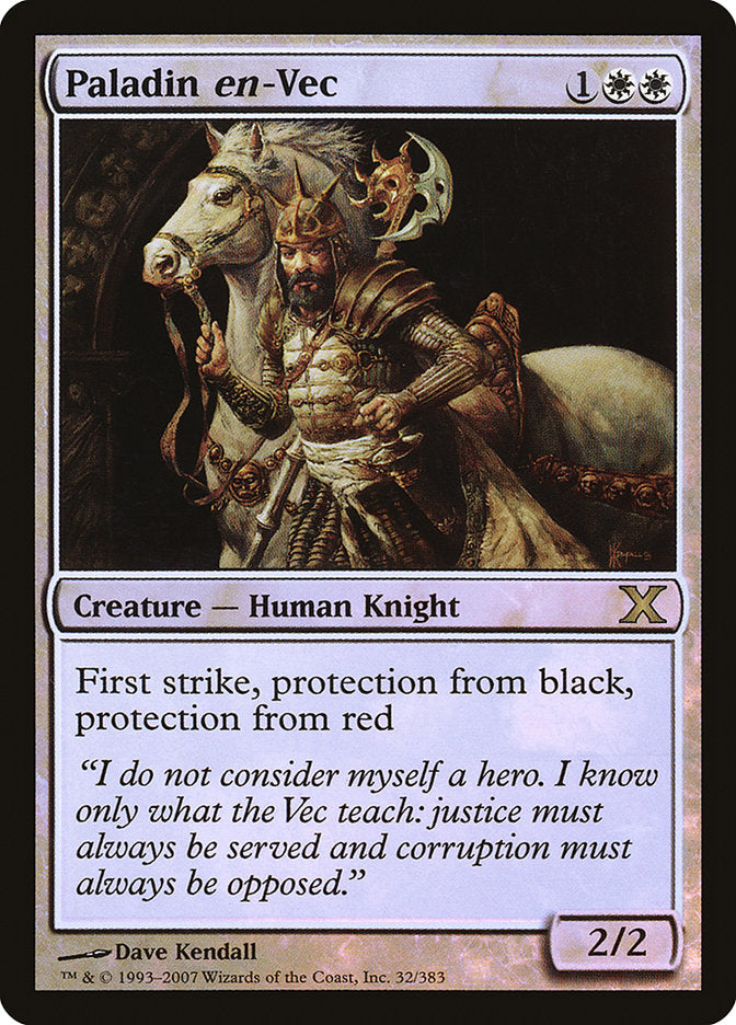 Paladin en-Vec (Premium Foil) [Tenth Edition] | Local Legends