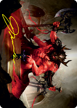 Awaken the Blood Avatar Art Card (Gold-Stamped Signature) [Strixhaven: School of Mages Art Series] | Local Legends