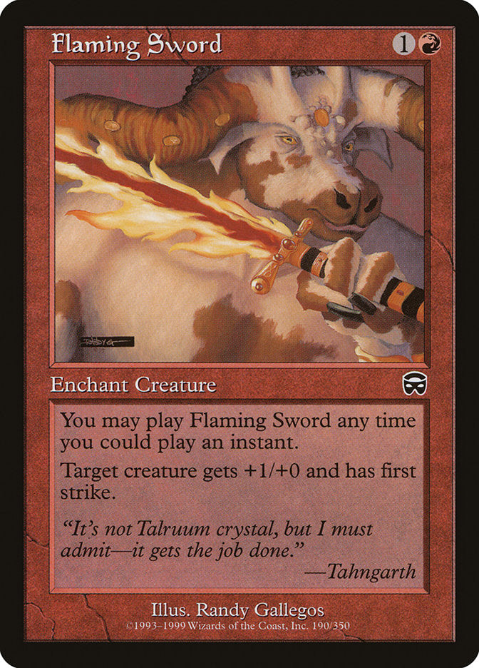 Flaming Sword [Mercadian Masques] | Local Legends