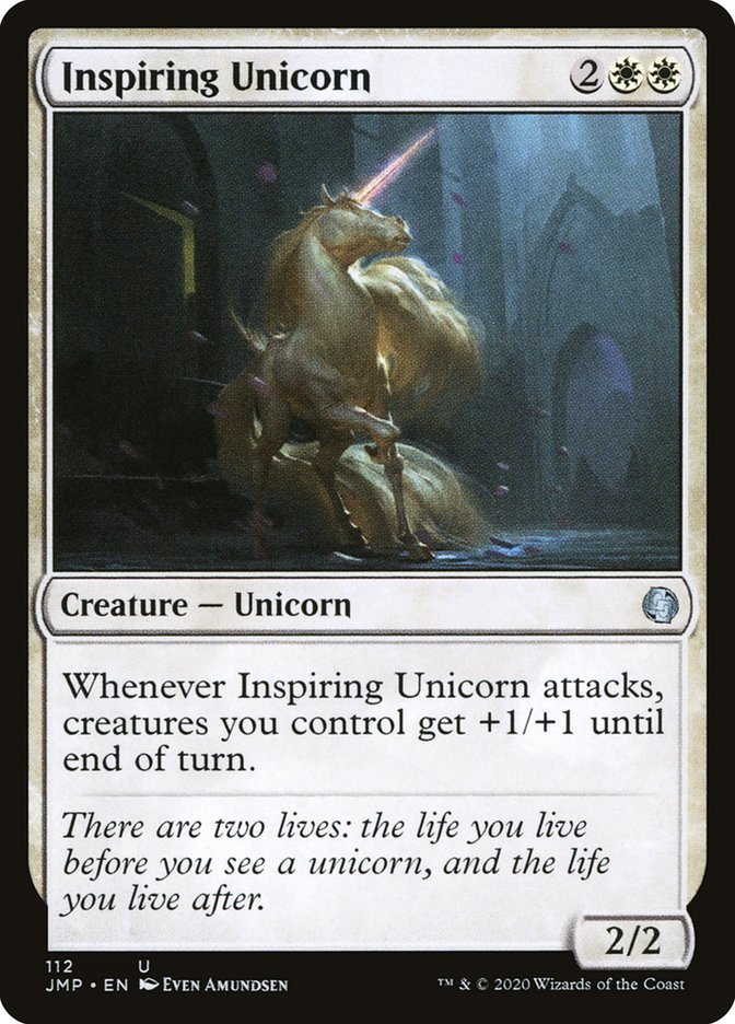 Inspiring Unicorn [Jumpstart] | Golgari Games