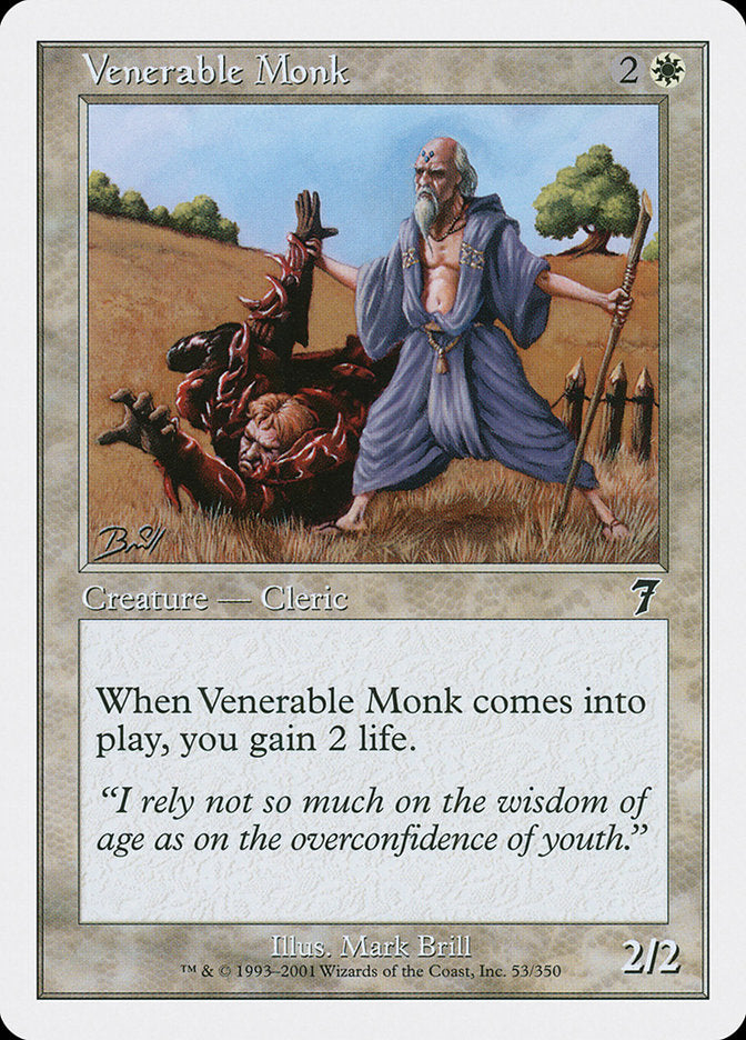 Venerable Monk [Seventh Edition] | Golgari Games