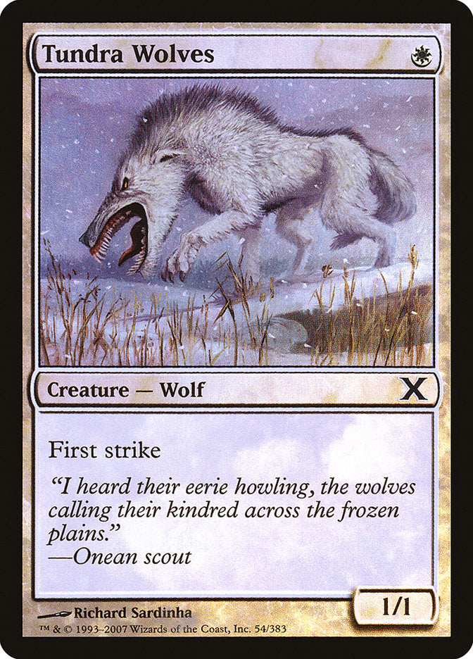 Tundra Wolves (Premium Foil) [Tenth Edition] | Golgari Games