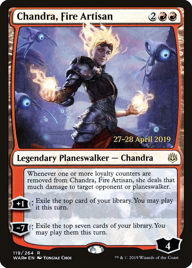 Chandra, Fire Artisan [War of the Spark Prerelease Promos] | Golgari Games