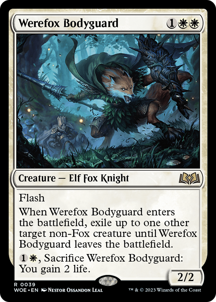 Werefox Bodyguard [Wilds of Eldraine] | Golgari Games