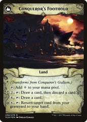 Conqueror's Galleon // Conqueror's Foothold [Ixalan Prerelease Promos] | Local Legends