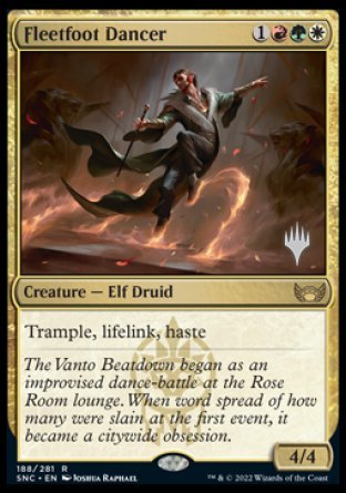 Fleetfoot Dancer (Promo Pack) [Streets of New Capenna Promos] | Local Legends