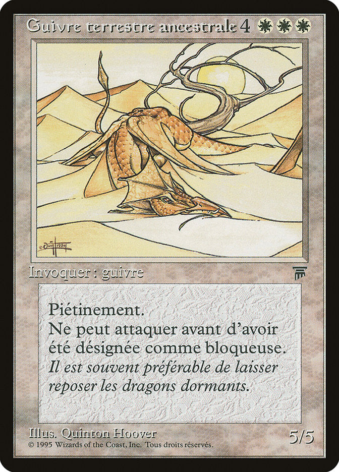 Elder Land Wurm (French) - "Guivre terrestre ancestorale" [Renaissance] | Local Legends