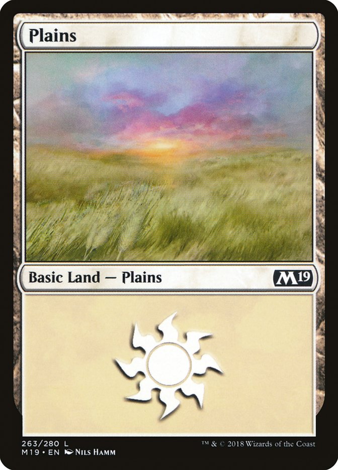 Plains (263) [Core Set 2019] | Golgari Games