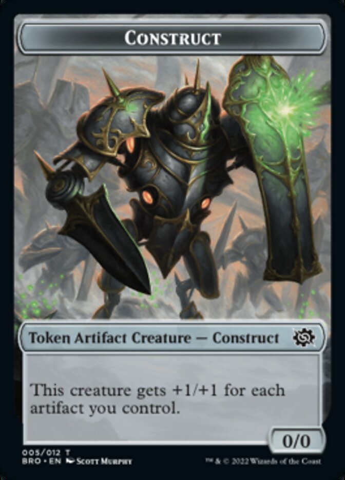 Thopter // Construct (005) Double-Sided Token [The Brothers' War Tokens] | Golgari Games