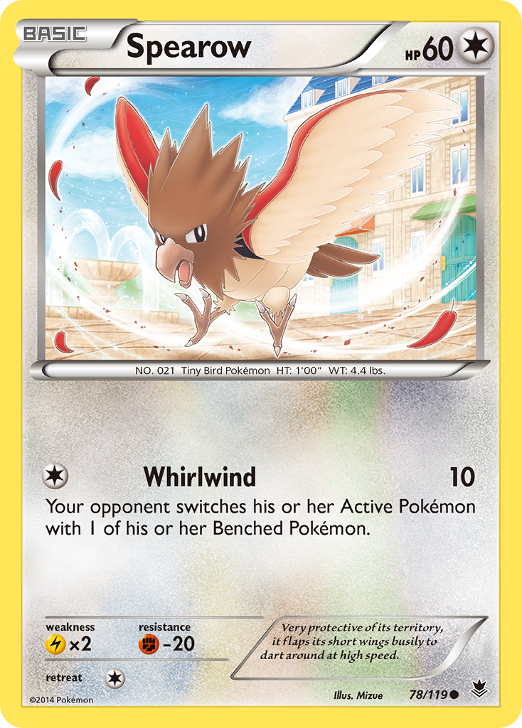 Spearow (78/119) [XY: Phantom Forces] | Golgari Games