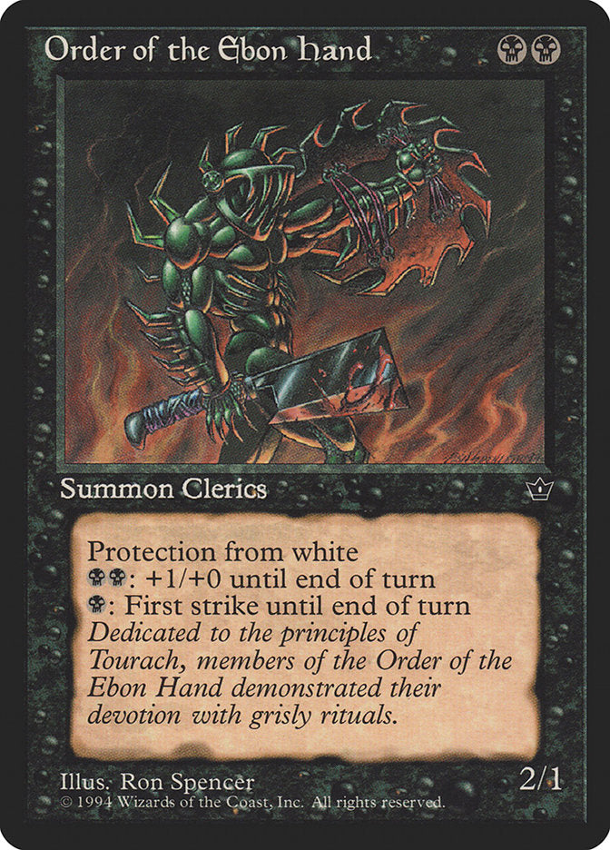 Order of the Ebon Hand (Ron Spencer) [Fallen Empires] | Local Legends