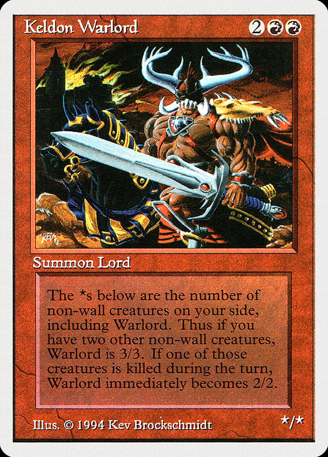 Keldon Warlord [Summer Magic / Edgar] | Golgari Games