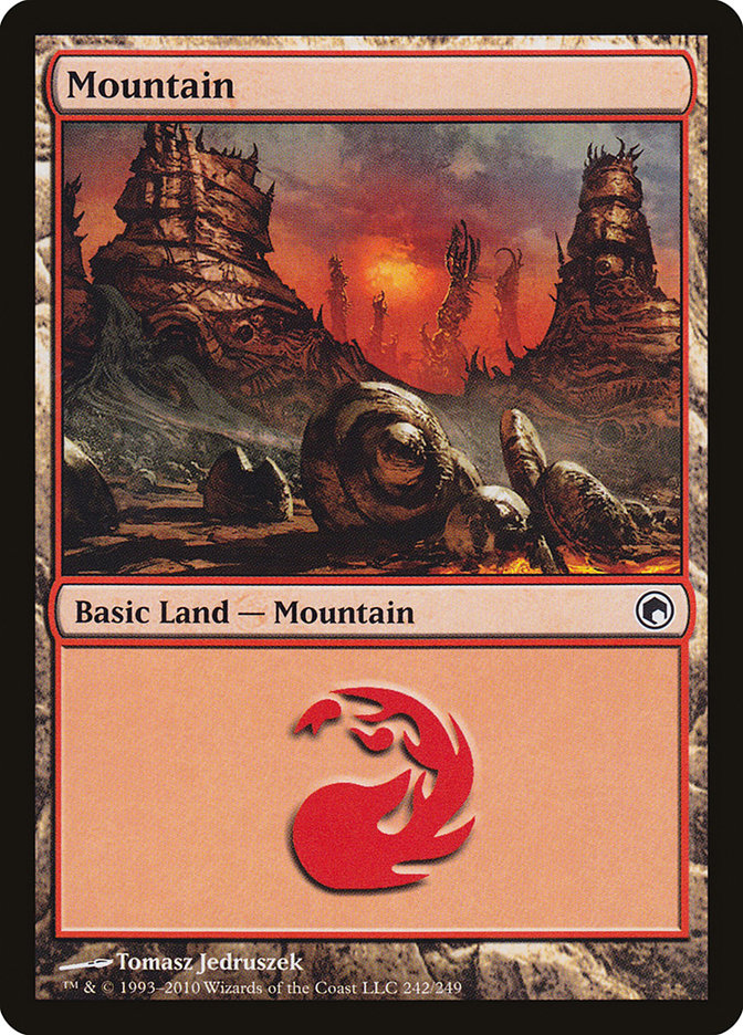 Mountain (242) [Scars of Mirrodin] | Golgari Games