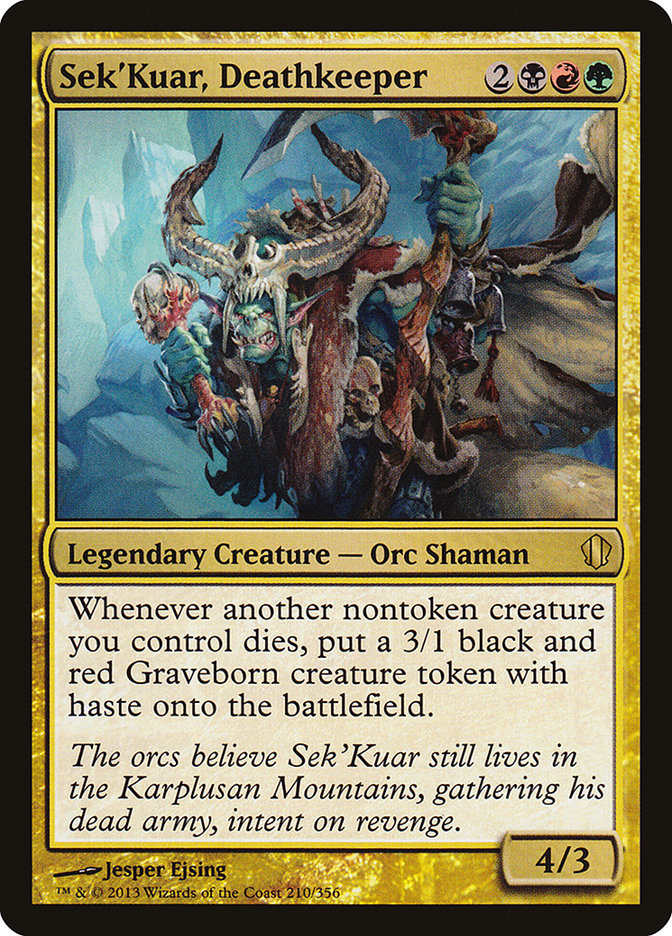 Sek'Kuar, Deathkeeper [Commander 2013] | Golgari Games