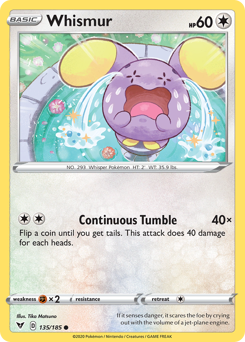 Whismur (135/185) [Sword & Shield: Vivid Voltage] | Golgari Games