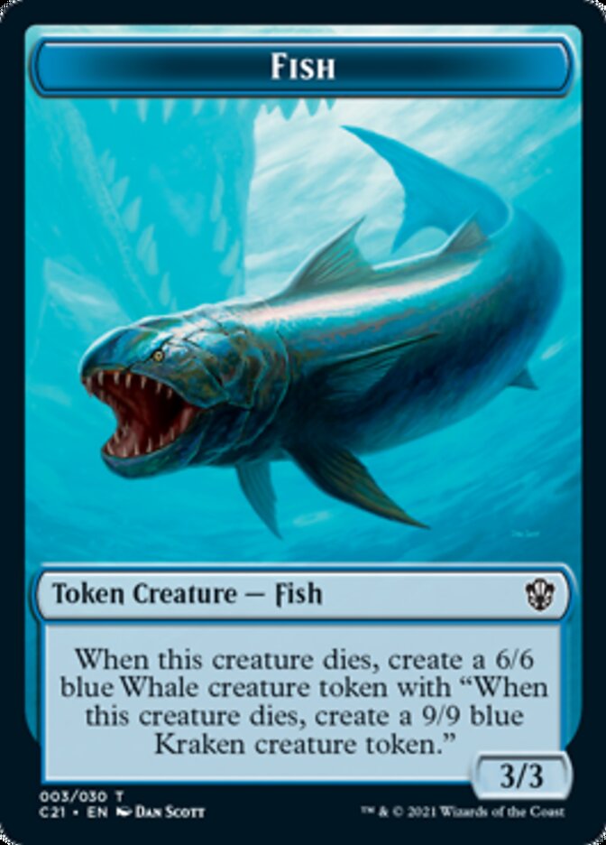 Beast (010) // Fish Token [Commander 2021 Tokens] | Golgari Games