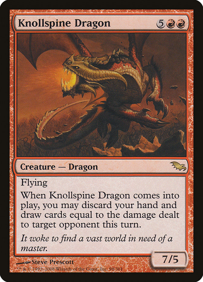 Knollspine Dragon [Shadowmoor] | Golgari Games