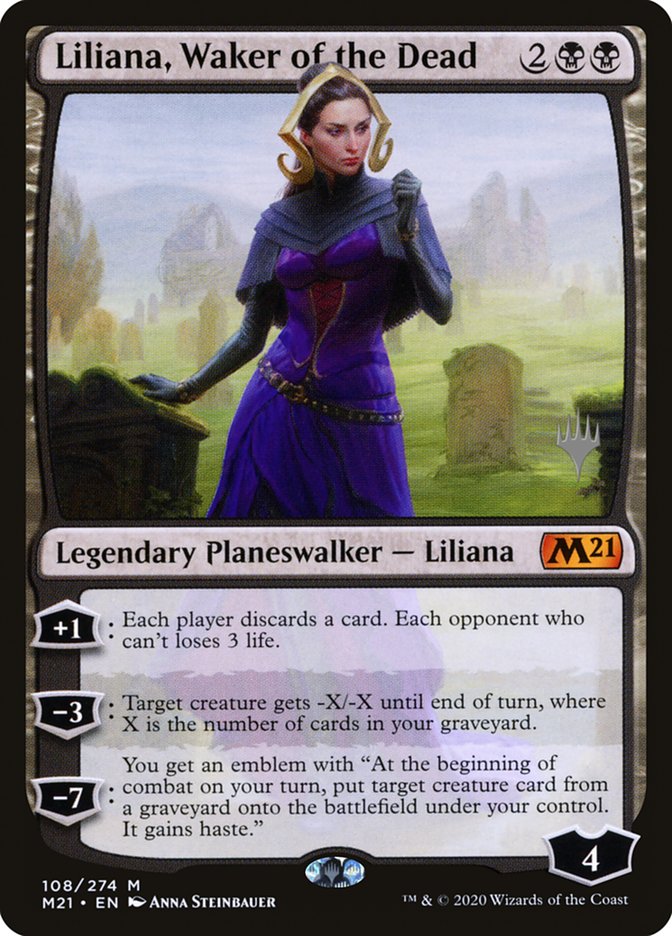 Liliana, Waker of the Dead (Promo Pack) [Core Set 2021 Promos] | Golgari Games